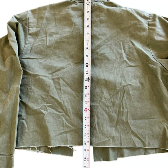 After Party by Nasty Gal Small As You Were GI Jane Military Bomber Jacket - Picture 6 of 10